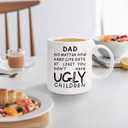 Donse Fathers Day Dad Gifts 11oz Funny Coffee Mug for Dad from Daughter Son | Printed on Both Sides,Microwave &Dishwasher Safe, Sturdy& Chip Resistant, Fade-Resistant Print, Versatile & Giftable