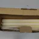 Flamecan Ivory Taper Candles, Unscented and Smokeless 10 Inch Taper Candles Long Burning, Paraffin Wax with Cotton Wicks for Burning Approximately 7-8 Hours Time