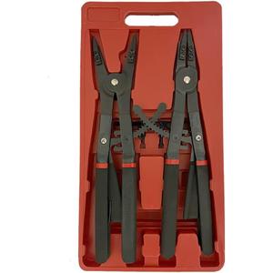2pc Jumbo 16" Snap Ring Pliers Set Interchangeable 45 90 Tips Locking Mechanism