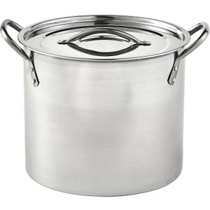 IMUSA 8 Quart Stainless Steel Stock Pot with Lid, Silver