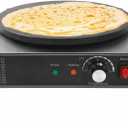 16 Inch Commercial Crepe Maker, Non-Stick Electric Crepe Machine with Precise Temp Control and Indicator Lights for Home and Restaurant,1750 w,110 v (Single Plate)