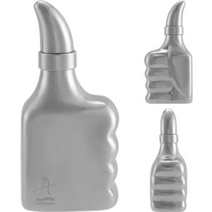 Hip Flask 6oz with Thumbs-ups Patent Design,Personalized Gift for Father,Stainless Steel Liquor Flasks for Whiskey, Drinking Flasks for Men for Party,Camping and Wedding