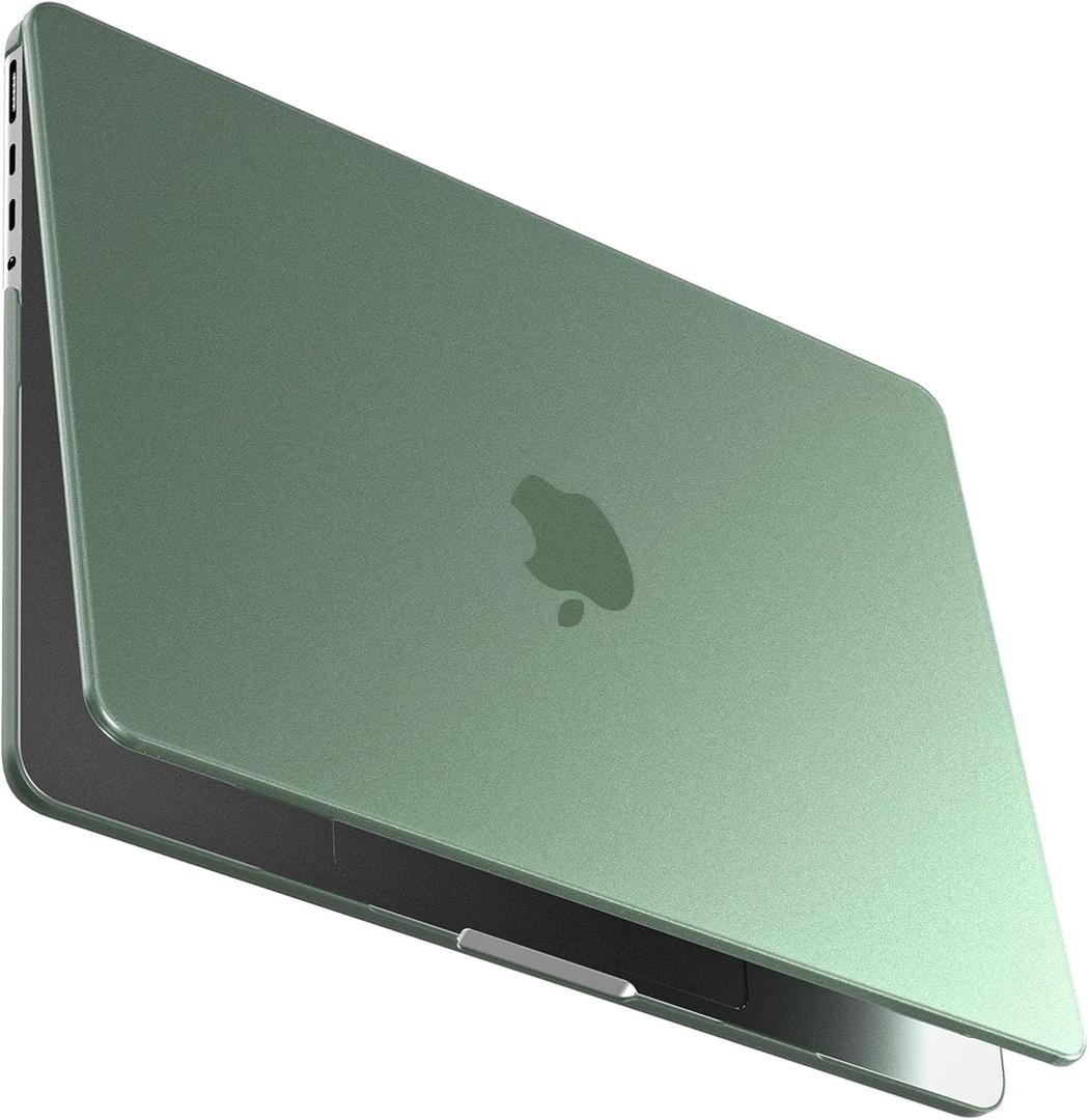 BlueSwan Matte Case for MacBook Pro 14 M5 M4 M3 M2 M1 Pro/Max 2026-2021, Compatible A3426 A3427 A3434 A3401 A3112 A2992 A2918 A2779 A2442, Hard Shell Protective Cover, Matte Midnight Green