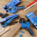 Ratchet PVC Pipe Cutter, Cuts Up to 3", Heavy-Duty Aluminum Ratchet Tubing Cutter Tool for PEX, PVC, CPVC, PE, PP, ABS and Rubber Hose, Suitable for Home Repair and Plumbing