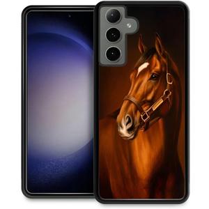Compatible with Samsung Galaxy S24 Case,Horse Slim Soft Shockproof TPU Protective Cover Case for Samsung Galaxy S24 6.2-inch