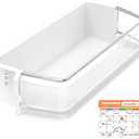 UPGRADED DA97-06177C Refrigerator Door Shelf Bin Compatible with Samsung Refrigerator Door Shelf Replacement Parts RSG257AARS RS22HDHPNSR Door Shelf Bin Upper Right RSG257AABP DA97-06177B DA63-04205