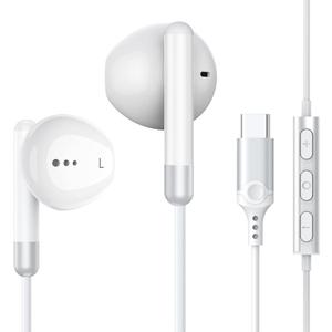 USB C Headphones for iPhone 17 16 15 Pro iPad Pro, USB Type C Earphones USB C Wired Earbuds Microphone Volume Control for Samsung S26 S25 Ultra S24 S23 S22 S21 Note20 A54, Pixel 9 8 7 6 6a 5 4
