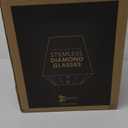 Munfix Plastic Stemless Glasses 32 Pack - Diamond Shaped Unbreakable Disposable 12 Oz Clear Plastic Champagne Whiskey Cups, Shatterproof Recyclable and BPA-Free