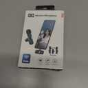 Generic 2 Pack Type C Mini Wireless Lavalier Microphone for iPhone 15, iOS and Android, for VideoLiveShows Interviews Vlogs,Tiktok YouTube Vlogs, Black,a Adapter Includes