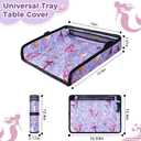 COOLBEBE Airplane Tray Table Cover, Foldable Travel Tray Cover for Toddlers 1-3, Universal Fit for Airplane, Car Seat, High Chair, Machine Washable, Mermaid