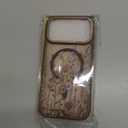 DOMAVER for iPhone 17 Pro Max Case, Magnetic Phone Case for iPhone 17 Pro Max [Compatible with MagSafe] Slim Fit Flowers Floral Design Shockproof Protective Bumper Women Men Girls Boys Cover- Brown