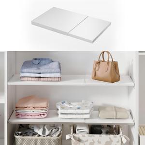 BAOYOUNI Adjustable Closet Shelf Dividers, Carbon Steel 31.50–59.06 in
