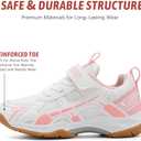 Boys Girls Badminton Shoes Kids Court Tennis Shoes Pickleball Racket Sneakers for Child Comfort Non Marking Anti-Slip Sport Squash Shoes (Little Kids/Big Kids)