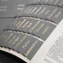 Leather Bible tabs, Bible Tabs for Women and Men Easy to Read and Apply 84 Bible Index Book Tabs in Total (66 Bible Tabs Old and New Testament 18 Blank Tabs) Gray Gold Foil Lettering