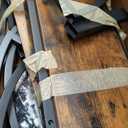 Huuger 41.3 Inch Entryway Table, Industrial Console Sofa Table with Storage, Accent Table with Shelves, for Entry, Hallway, Entrance, Foyer, O-Shaped Metal Frame, Rustic Brown