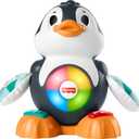 Fisher-Price Linkimals Cool Beats Penguin, musical infant toy with lights, motions, and educational songs for infants and toddlers