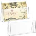 2 Pack Acrylic Brochure Holder Display Stand 11 Inch Wide Pamphlet Organizer Flyer Literature Clear Plastic Countertop Holder for Magazine Pamphlets Booklets Menus Offices Desk Classroom