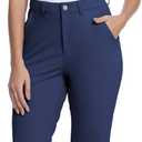 Women's Golf Joggers Pants with Belt Loops Stretch Travel Work Slacks Business Ankle Dressy Casual Sweatpants (Blue, S)