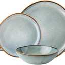 AmorArc Ceramic Dinnerware Sets for 8, 24Pcs Plates and Bowls Sets Dishes