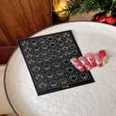 Christmas Airbrush Stencils Nail Sticker, Snowman Mistletoe Xmas Tree Nail Art Stickers Nail Stencils Decals, Holiday Design Winter Nail Guides Decal for Women Decoration DIY Tools 9Pcs