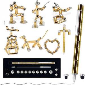 Fidget Pen, Decompression Magnetic Pen, Cool Fidget Toys for Stress and Anxiety Relief, Sensory Toys Best Gifts for Teenage Boys, Ideal Gift for 8-13 Years Old, Novelty Gifts for Teen and Adults