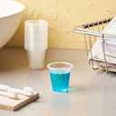 Jaluxing 500 Pack 3.5 OZ Clear Plastic Cups, Small Disposable Mouthwash 3.5 Ounce Bathroom Cups (Formerly FULING)