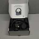 Wireless Headphones for TV, TV Headphones Wireless for Seniors with Transmitter Charging Base, Perfect Audio Sync, Ideal Gift for The Mom, Seniors, Parents (Black)