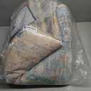 RELEANY Area Rugs 5'x7' Washable Non-Slip, Floral Vintage Distress Print Pattern Medallion Carpet for Living Room Bedroom Dining Room, Blue Orange Red