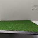 Artificial Grass Puppy Pee Pad for Dogs and Small Pets - 20x25 Reusable 4-Layer Training Potty Pad with Tray - Dog House and Pet Supplies by PETMAKER