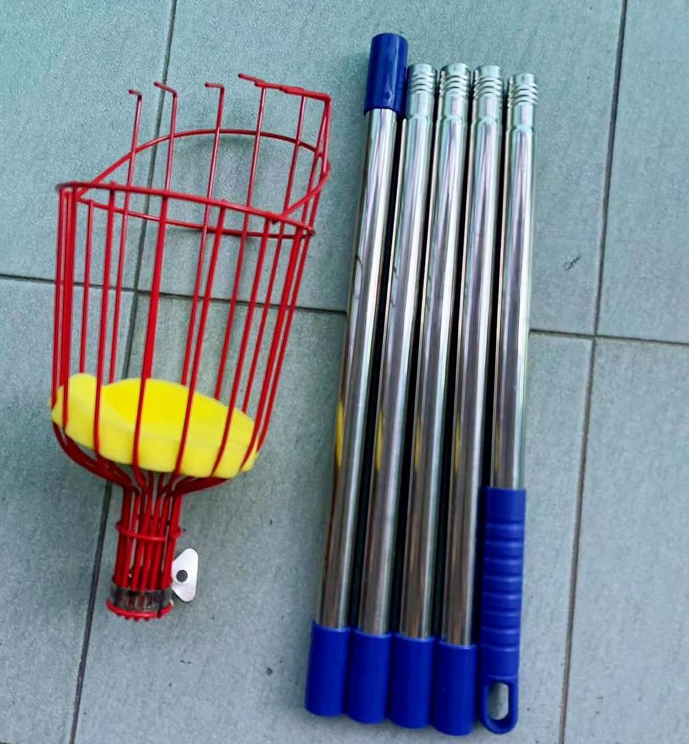 Foldable and Detachable Fruit Picker Harvesting Tool (2m splicing rod + fruit picker) Foldable and Detachable Fruit Picker Harvesting Tool (2m splicing rod + fruit picker)
