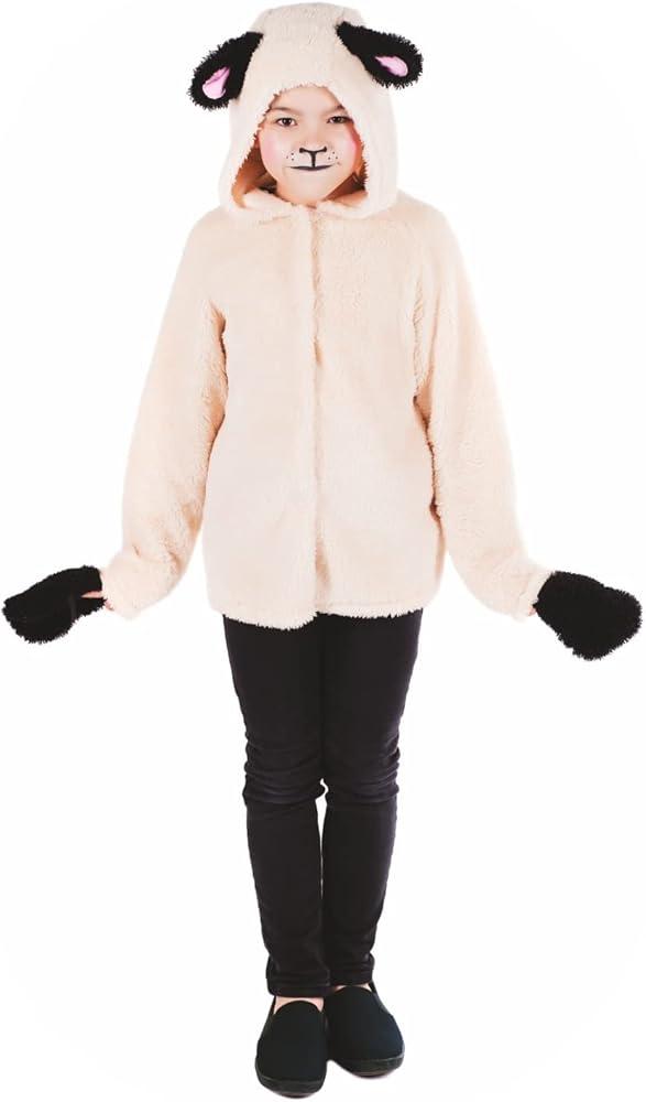 fun shack Sheep Costume for Kids, Sheep Costumes for kids, Sheep Costume for Girls, Sheep Costume For Boys, Lamb Costume Kids, XL