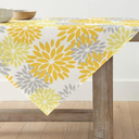 Artoid Mode Table Linen, Flowers, Yellow Dahlia, Summer, Seasonal, Kitchen Table Decoration, Indoors, Holidays, Party Decor, size: 49" x 58"