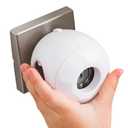 Child Safety Door Knob Cover (4 Pack) HardtoRemove DualLock Door Handle Covers for Kids  Reusable Baby Proof Door Knob Locks  Installs Easily, No Tools Needed (White)