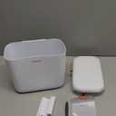 JOYBOS Trash Can with Lid, 2.6 Gallons/9.2 Qt Garbage Can with Press Top, Small Trash Can Dog Proof, Plastic Trash Bin, Waste Basket for Rv Bathroom Kitchen Bedroom Office White