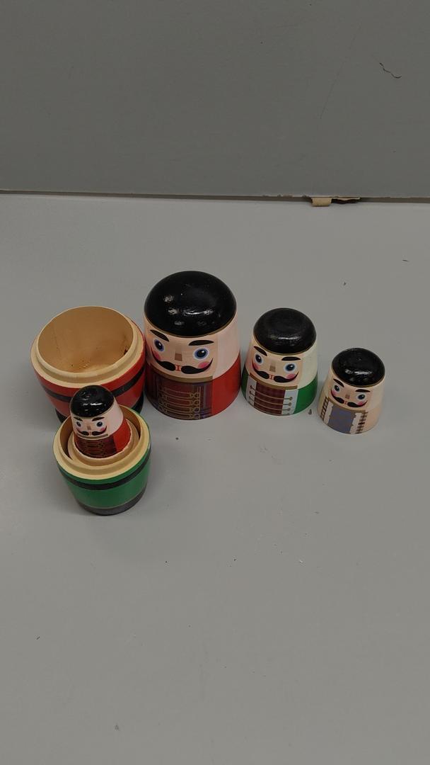 Nesting Dolls Russian Matryoshka Wood Stacking Dolls for Kids Handmade Toys (Guardian)