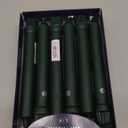 Colonial Candle Unscented Taper Candle, Classic Collection, Evergreen, 8 In, Pack of 12 - Up to 6 Hours Burn