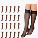 L'eggs Everyday Women's Sheer Toe 100% Nylon Knee High Stockings 20pack