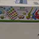 Happizza Button Maker Machine Multiple-Sizes - Pin Maker Machine 1.25 inch+2.25 inch, Interchangeable Button-models Badge Button Press Machine with 200 Sets 32+58mm Button Maker Supplies&Circle Cutter