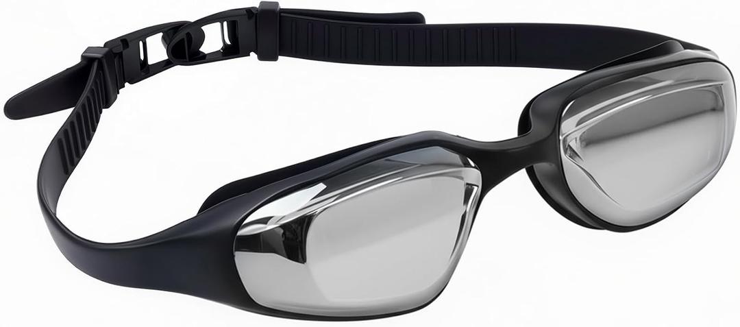 UV Protection Swim Goggles with hard case Anti-fog Adjustable Comfortable Eyewear For Man Women Mirrored Lens