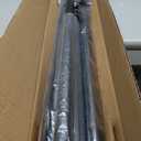 Tension Curtain Rod 51-126 Inch, Long Curtain Rod No Drilling for Window or Bathroom, Outdoor Curtain Rods for Patio Tension Rods, Easy to Install, Never Rust, Rod Diameter 1.26 Inches - Black