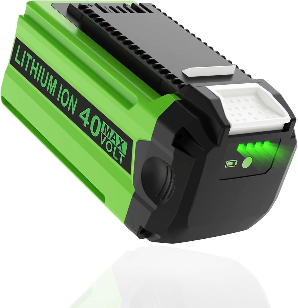40V 6.0Ah Replacement for Greenworks 40V Battery, Lithium Battery Compatible with Greenworks 40 Volt G-MAX 29472 29462 29252 20202 22262 25312 25322 20642 22272 27062 21242 Power Tools