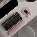 ErgoComfort Gel Wrist Rest Mouse Pad-Ergonomic Office Mousepad with Wrist Support-Non-Slip, Design Desk Accessories Mat for Home&Game Decor (02Pink Serenity)