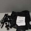 VIVO No Drill Clamp-on 44-inch Mesh Net Under Desk Cable Management Wire Organizer, Adjustable Home Office Standing Desk Cord Storage Sleeve, Black, DESK-AC44MH