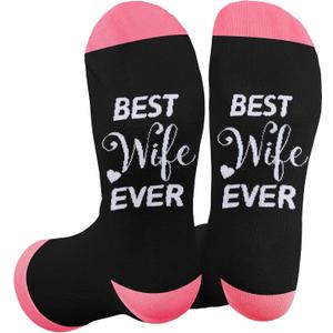 Valentines Day Gifts for Her Wife Christmas Mothers Day Stocking Stuffers Wedding Anniversary Birthday Appreciation Romantic Unique Presents Ideas Best Wife Ever Gifts Cozy Socks from Husband