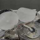 Ohniyou Ceiling Fans with Lights, 52'' Low Profile Ceiling Fan with Light and Remote/APP Control, Modern Flush Mount Ceiling Fan for Indoor Bedroom Living Room, Dimmable, Qiuet DC Motor, Silver