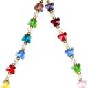 Phone Charm Lanyard Chain String Cute Cell Phone Wrist Strap Bracelet for Women Girls (Butterfly)