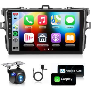 Built-in DSP Radio for Toyota Corolla 2009-2013 Car Stereo with Wireless Carplay Android Auto,9inch 1080P Touch Screen EQ 5.0 Bluetooth GPS Chip 26UIs RDS FM Radio WiFi SWC Backup Camera 2G+32G Built-in DSP Radio for Toyota Corolla 2009-2013 Car Stereo with Wireless Carplay Android Auto,9inch 1080P Touch Screen EQ 5.0 Bluetooth GPS Chip 26UIs RDS FM Radio WiFi SWC Backup Camera 2G+32G