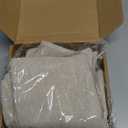 100% Linen Hand Kitchen Towels 13x29 Inches 2-Pack with Hanging Loop-Thin Reusable Soft Lightweight Dish Tea Towels for Bathroom, Drying Dishes, Cleaning, Baking & Decorative Use (Natural)