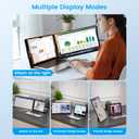 UK BONITOYS Laptop Screen Extender 15.6 inch, 1080P FHD Detachable Screen, Plug & Play, Screen Extender Portable Laptop for 13"-17.3" Laptops, Compatible with Windows, Mac, Chrome