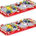 Treela 2 Pack Graduation Inflatable Cooler Graduation Party Drink Cooler Grad Serving Ice Bar Buffet Cooler for 2025 Congrats Grad Ice Serving Beverage Pool Picnic Summer Party Supplies(Red)